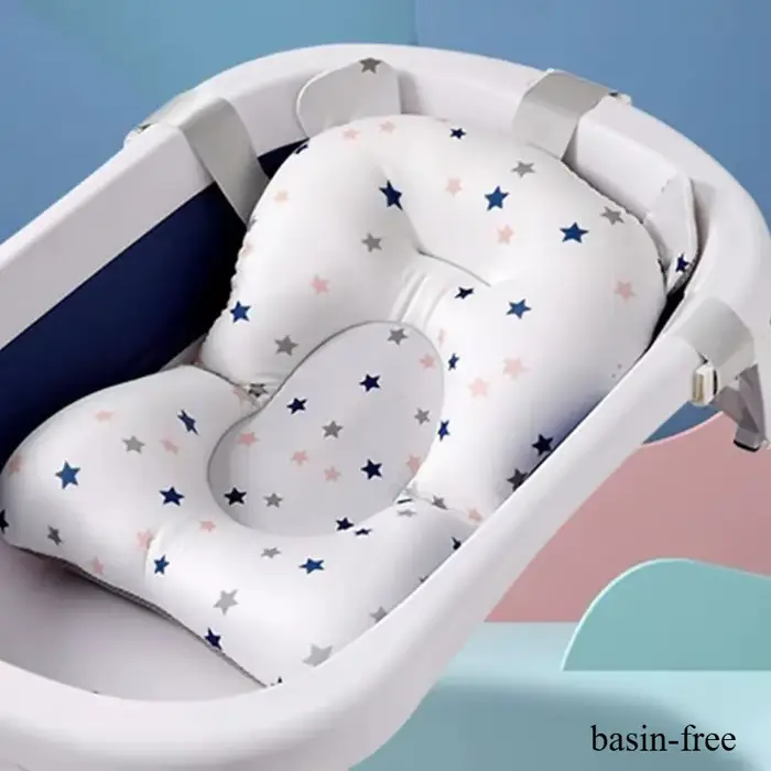 Coussin de bain pour bébé réglable siège de soutien flottant pliable sécurité confort baignade pour nouveau-né occasions spéciales