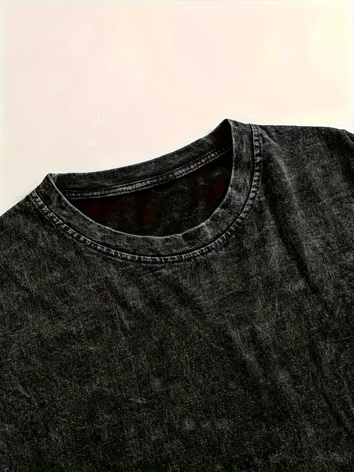 T-shirt d'été pour homme, style vintage, imprimé, col rond, décontracté, pour usage extérieur, 100% 