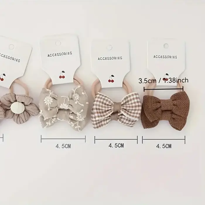 10 pièces bandeaux avec fleurs et nœuds colorés bandeaux en Polyester doux parfait pour un usage déc