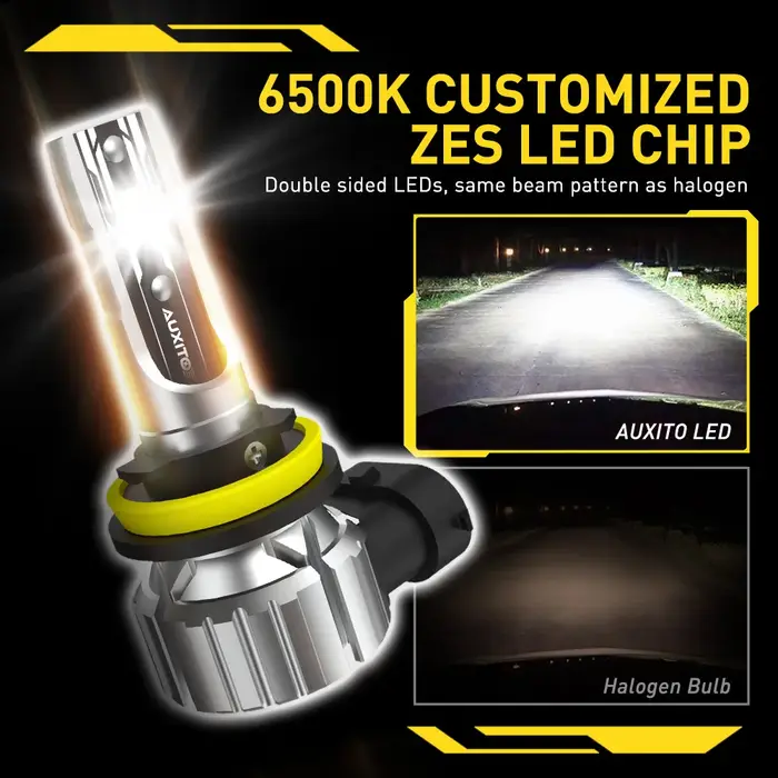 AUXITO 2 pièces H8 H11 LED ampoule antibrouillard phare de voiture H16JP HB4 9006 9005 HB3 lampe à L