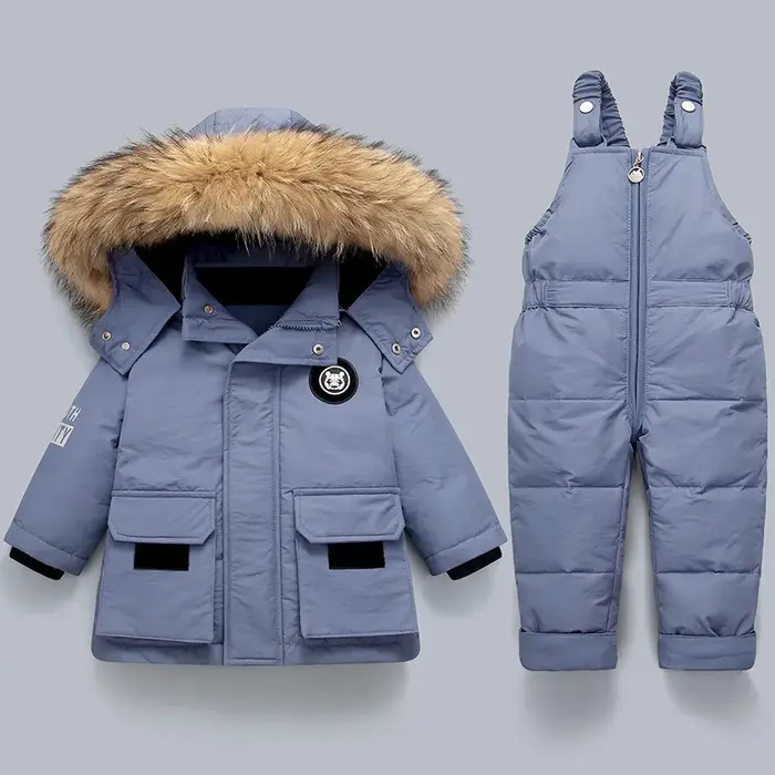 Parka d'hiver enfant combinaison ski fille bébé garçon doudoune ensemble neige activité hiver
