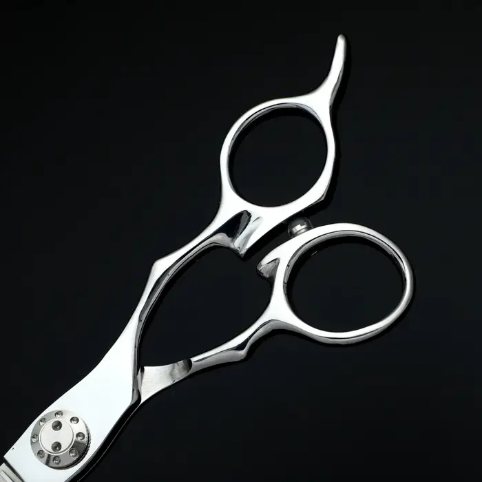Ciseaux de coiffeur professionnels de petite taille, ciseaux à cheveux fins en acier japonais 440C a