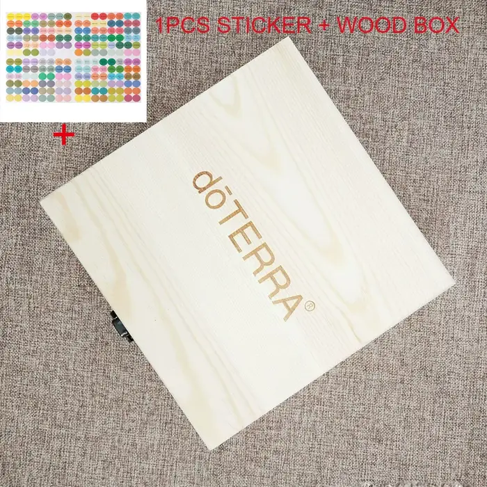 Pour doTERRA boîte de rangement en bois 25 fentes organisateur de transport bouteilles d'huile essen