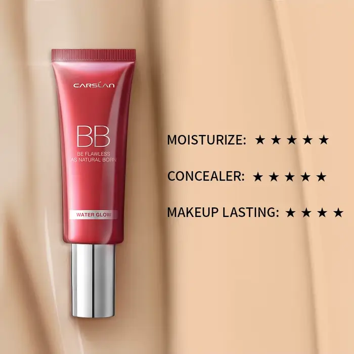 CARSLAN – BB crème correctrice hydratante à base de plantes, liquide de blanchiment, fond de teint, 