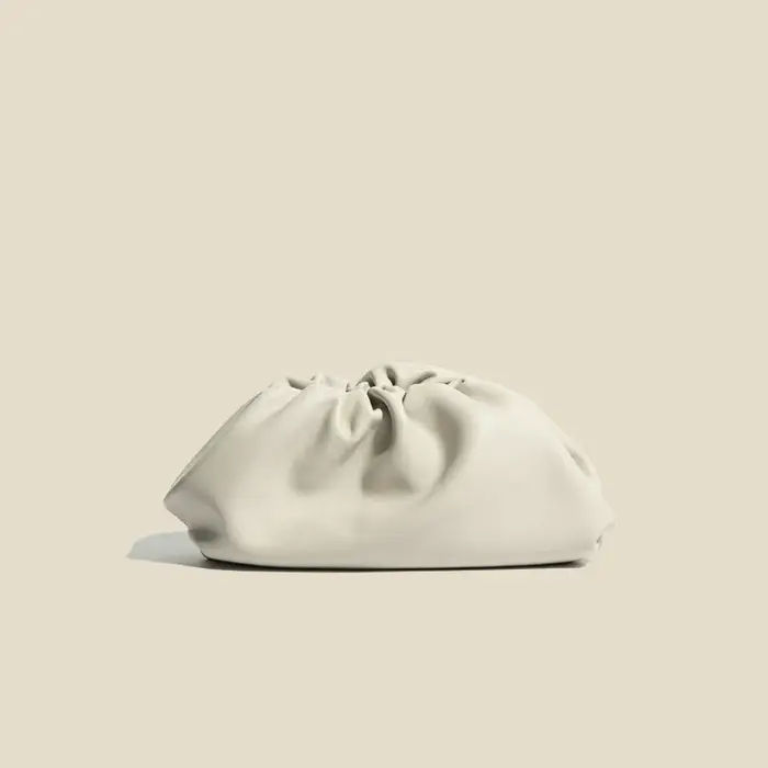 Dames célèbre marque de luxe concepteur en cuir de vachette Y2k nuage petit sac à main couleur doux 