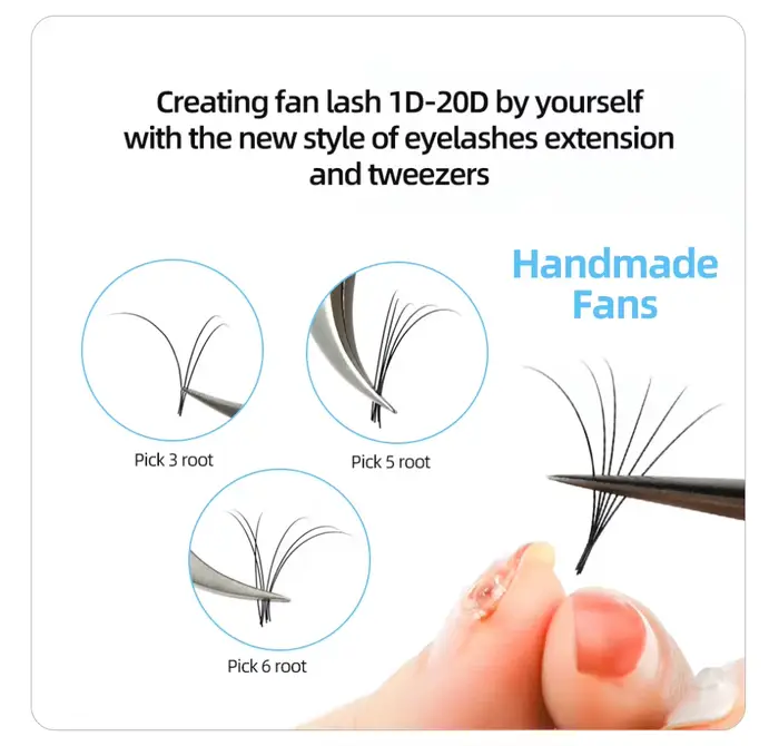 AGUUD-Extensions de cils en faux vison, faux-cils artificiels de haute qualité, courbure C D CC, 10 