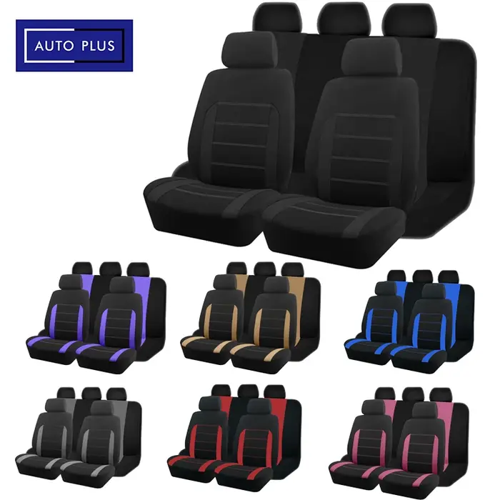 Housses de siège AUTO PLUS en tissu doux et respirant pour voitures, SUV, camions et camionnettes, élégantes et pratiques pour hommes et femmes, pour usage quotidien et cadeaux automobiles