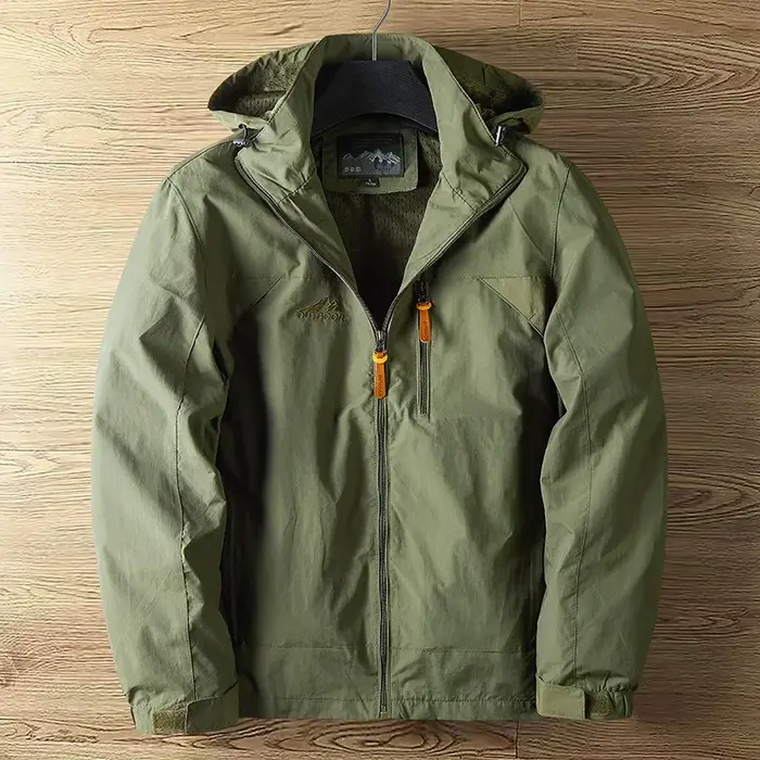 Veste de poinçonnage à Section fine pour hommes, vestes d'extérieur avec chapeau, vêtements de rue à