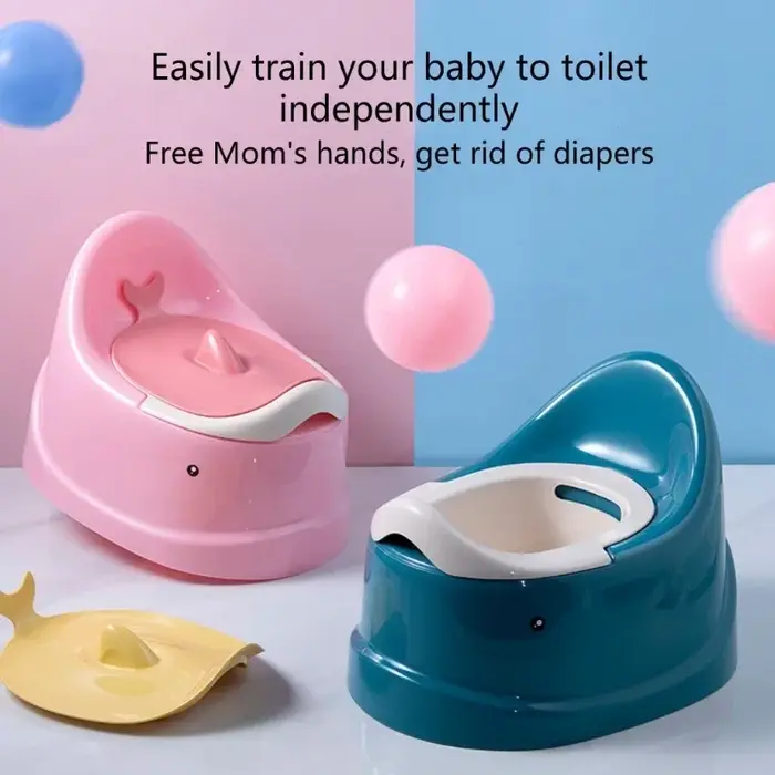 Pot Antidérapant de Forme Ovale pour Bébé, Toilette d'Entraînement Portable pour Voyage, Stable et S