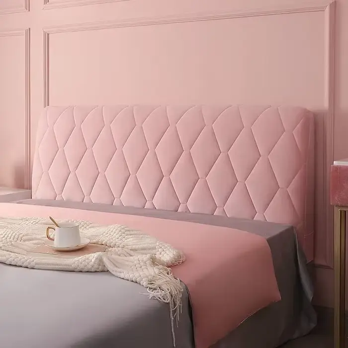 Couverture de tête de lit matelassée épaisse pour chambre de fille élégante et douillette pour protection et décoration de lit occase spéciale