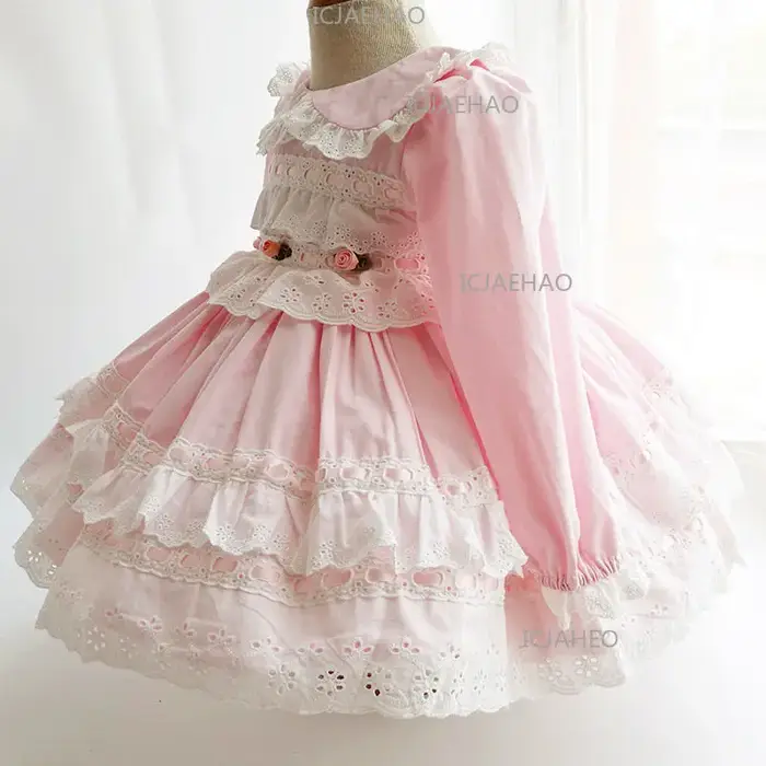 Robe Lolita de printemps pour fille, tenue de princesse espagnole pour anniversaire de bébé, robe de