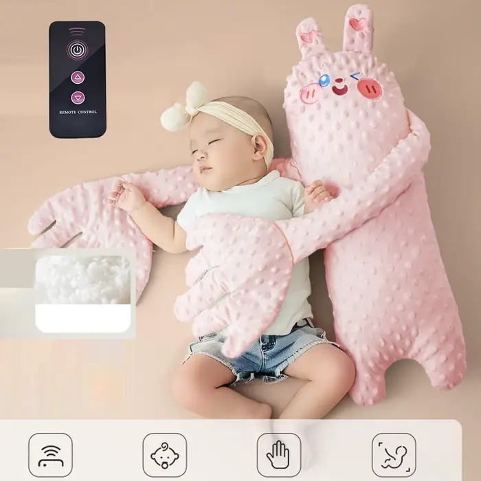 Patter de sommeil pour bébé, oreiller de sommeil avec télécommande, mignon en forme d'animal, oreill
