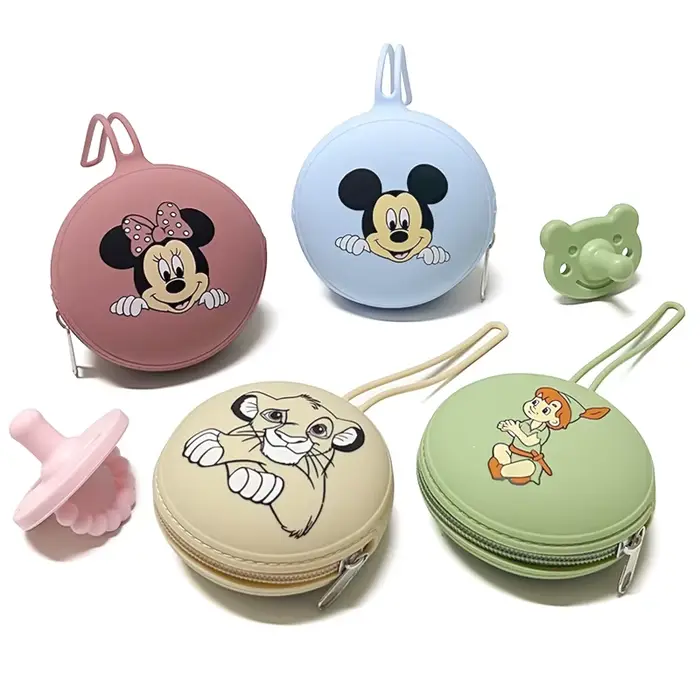 Nouveau sac à tétons en Silicone pour bébé, 1 pièce, facile à transporter, pendentif de qualité alim