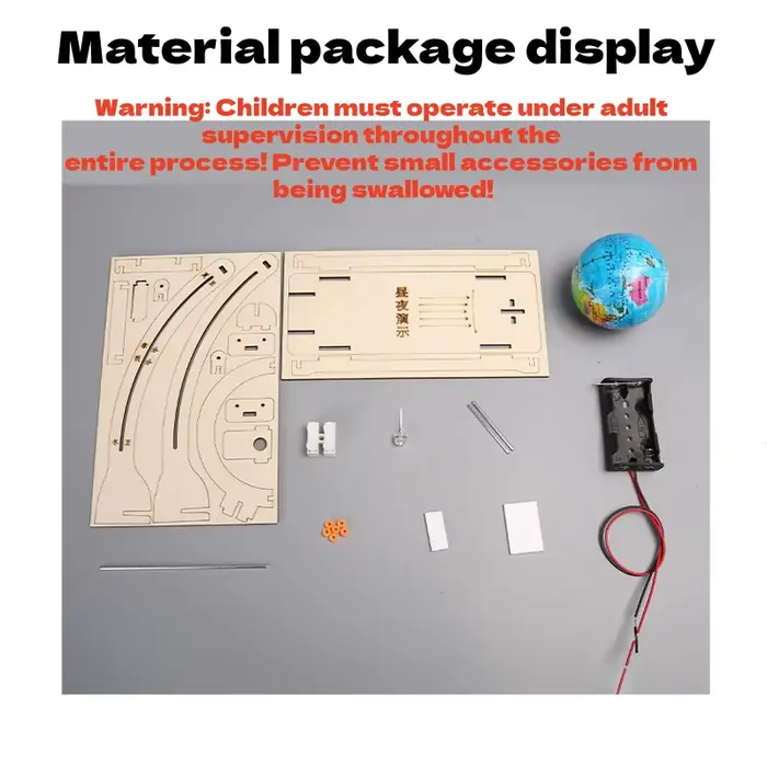 Bricolage modèle de terre jour nuit Cycle Science Kit tige éducatif Globe jouet pour enfants salle d