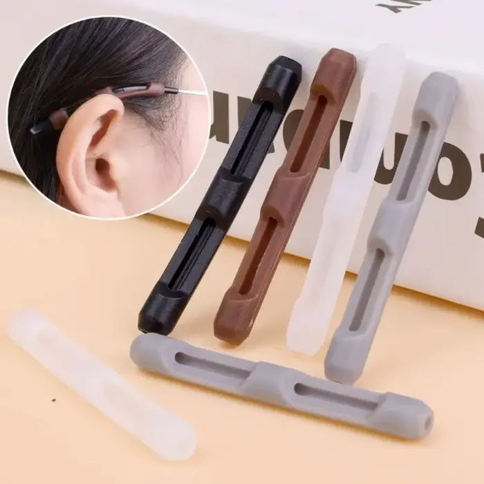 Manchon antidérapant en Silicone pour lunettes, cadre pour les yeux, jambe de traînée, support de cr