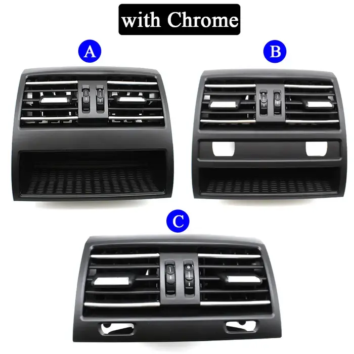 Grille d'aération de climatiseur de console arrière de voiture, assemblage de pièce d'invitation, BM