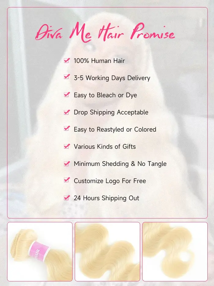 Mèches Body Wave brésiliennes naturelles Remy, couleur blond miel 613, 30 32 34 36 38 40 pouces, tis