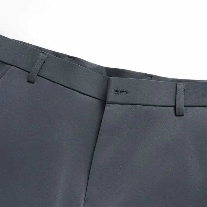 Pantalon d'été pour hommes, fin, droit, extensible, décontracté, sans Trace, sans repassage, tissu s