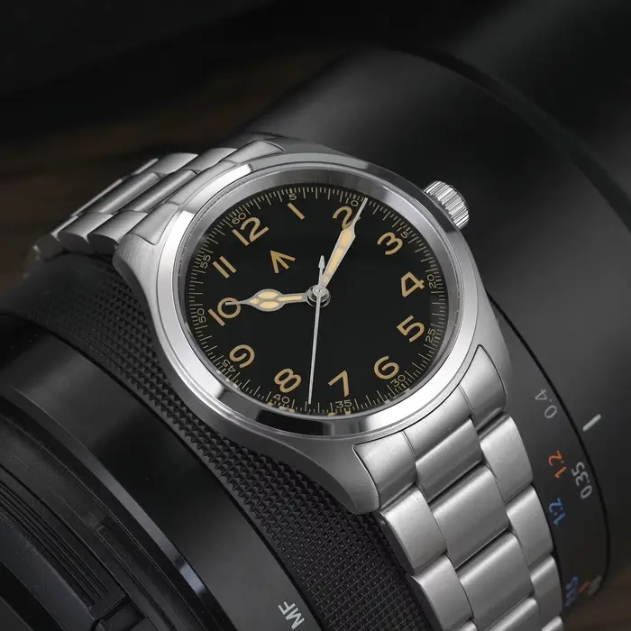 Militado ML08 montre militaire VH31 mouvement à Quartz Double cristal saphir C3 BGW9 lumineux 10Bar étanche 38mm
