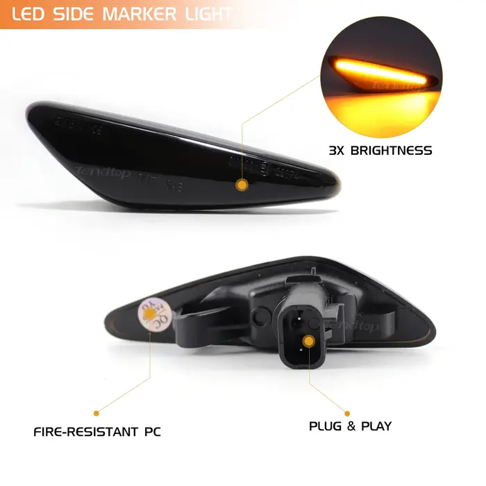 Clignotant LED garde-boue dynamique clignotant feu de position latéral pour Mazda MX5 RX-8 6 Atenza 
