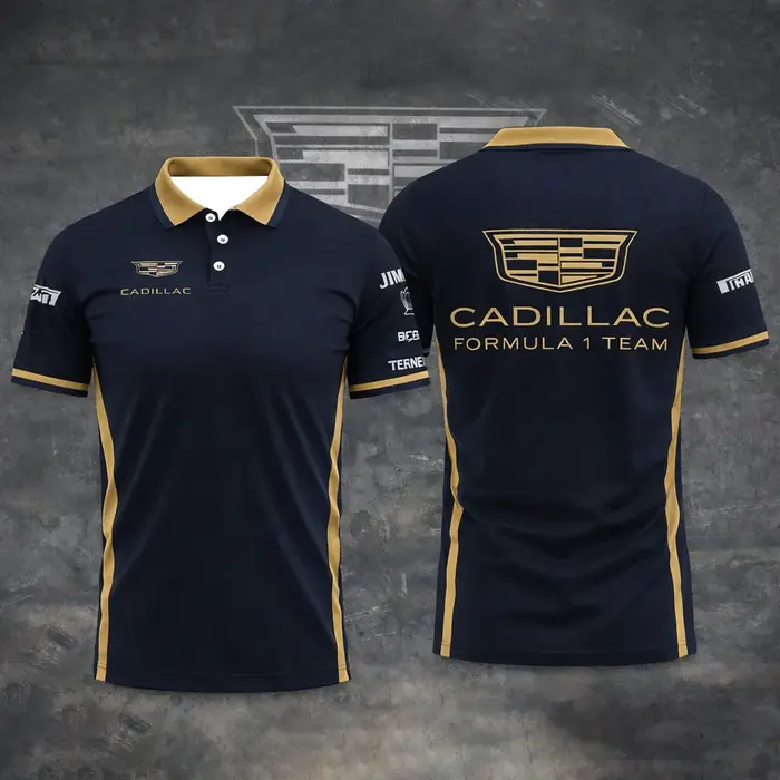 Polo Cadillac Racing Team 2026, élégant et confortable pour l'été, idéal pour les fans des événement