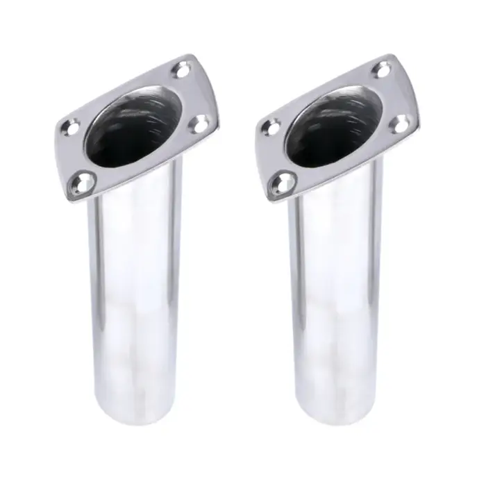 Accessoire de bateau 2 pièces support de canne à pêche encastré en acier inoxydable 316 accessoire d