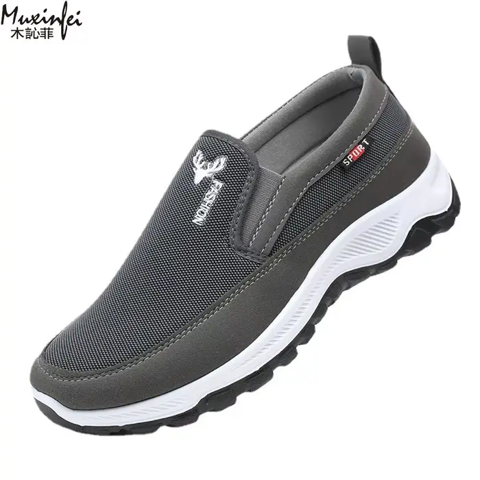​ Chaussures pour hommes espadrilles décontractées été respirant maille imperméable en plein air san