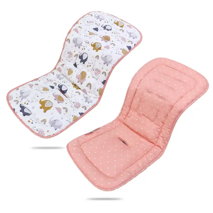 Coussin de poussette doux pour bébé, confortable, imprimé de dessins animés, coussin de chaise haute