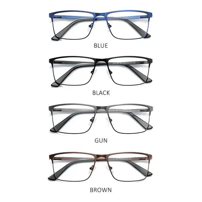 ZENOTTIC hommes alliage de titane lunettes optiques cadre mode mâle lunettes carrées ultraléger méta