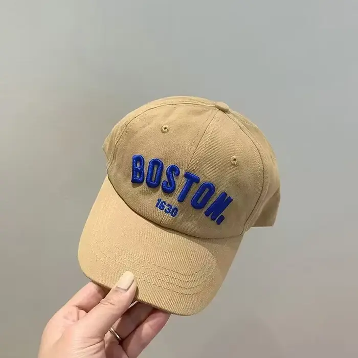 Casquette de Baseball avec lettres solides pour enfants, chapeau de soleil brodé pour filles et garç