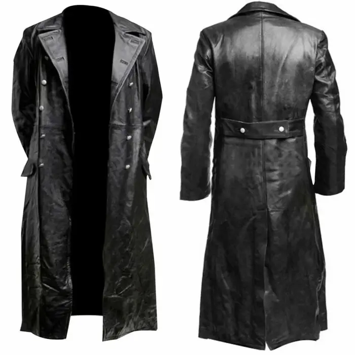 Manteau d'officier militaire classique allemand de la seconde guerre mondiale pour hommes, manteau d