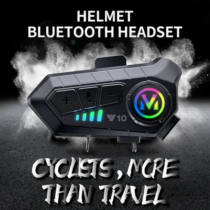 Y10 Bluetooth 5.3 casque casque sans fil mains libres appel téléphone Kit Moto étanche écouteur lect