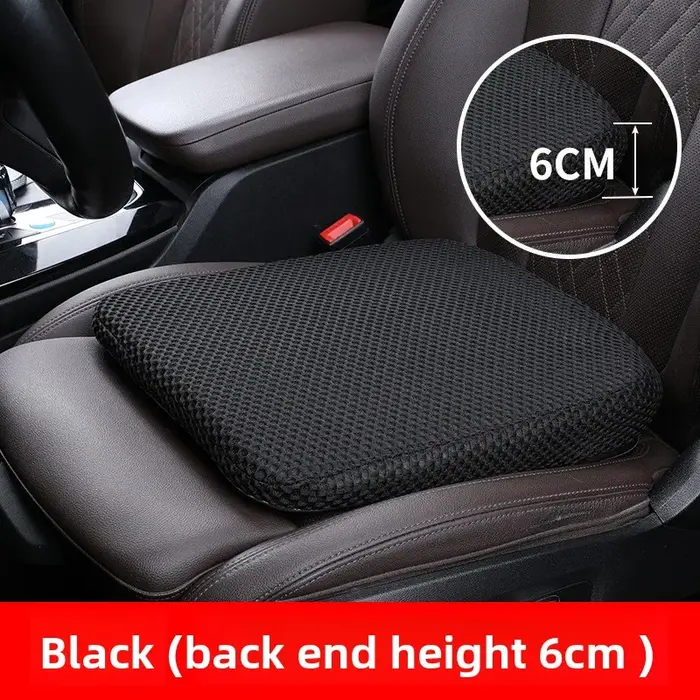 Coussin rehausseur de siège de voiture en coton à mémoire de forme en nid d'abeille, coussin de sièg