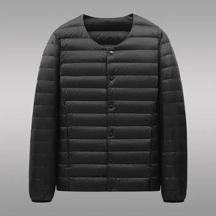 Doudoune ultralégère pour hommes, nouvelle veste légère Simple à col rond, Portable, doublure chaude