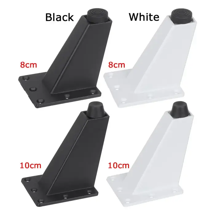 Pieds de meubles de maison Non-ald, noir et blanc, pieds de canapé, support d'armoire, support de ta