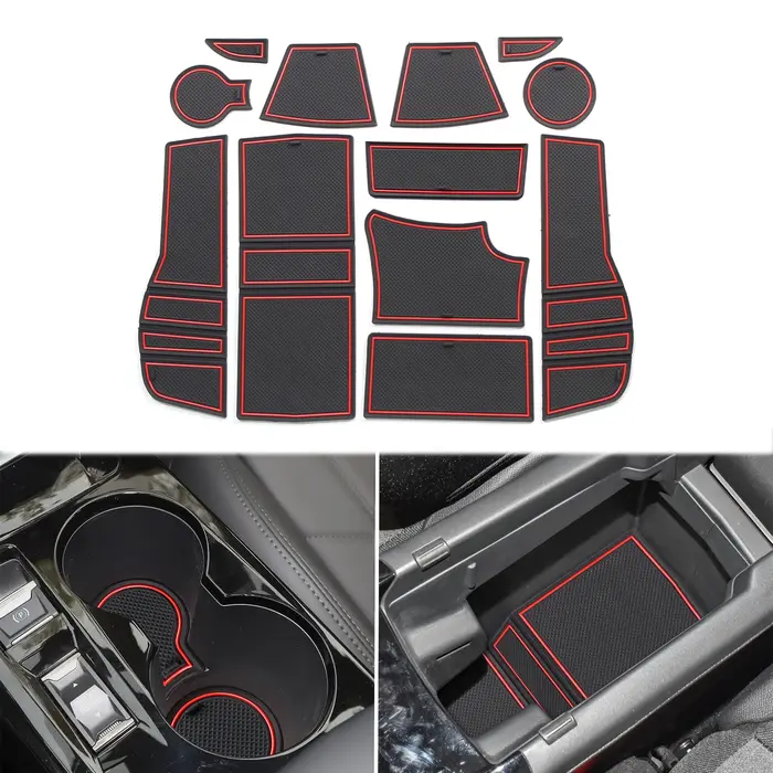 Tapis antidérapant pour porte et compartiments de rangement Peugeot 2008 e-2008 GT Line 2019 - 2024 