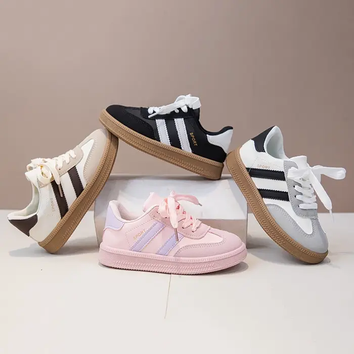 Chaussures De planche pour enfants baskets pour garçons 3-18 ans kaki garçons filles chaussures simp