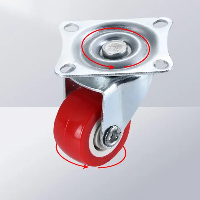 2 ⁄ 4 petites roulettes silencieuses, roues universelles, roulettes rotatives 1.97 ", roues fixes ro