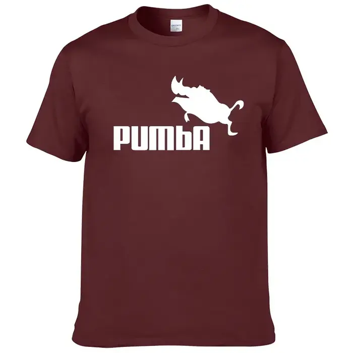T-shirt imprimé PUMBA, été, hip-hop, sport, bas de tenue, manches courtes, sanglier volant, sanglier