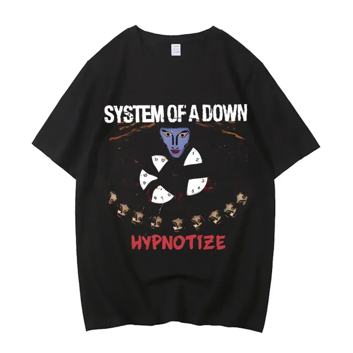 Système d'un vers le bas toxique couverture d'album de musique T-shirt hommes Rock T-shirt années 90
