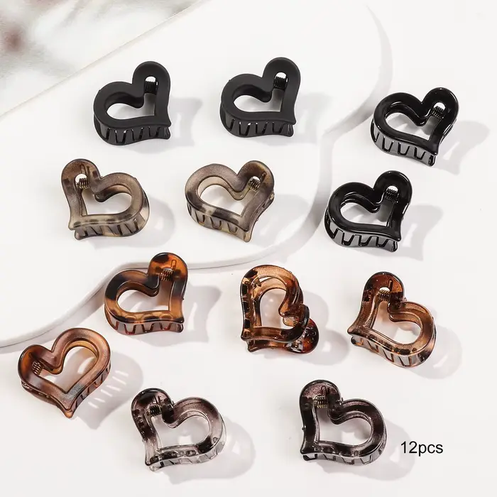 Nouvelle mode 12 pièces/ensemble petites Barrettes à cheveux géométriques florales pour enfants femm