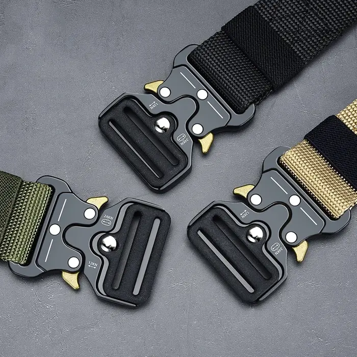 1 Pcs Alpinisme En Plein Air Multifonctionnel Tactique Nylon Toile Tissé Pantalon Ceinture
