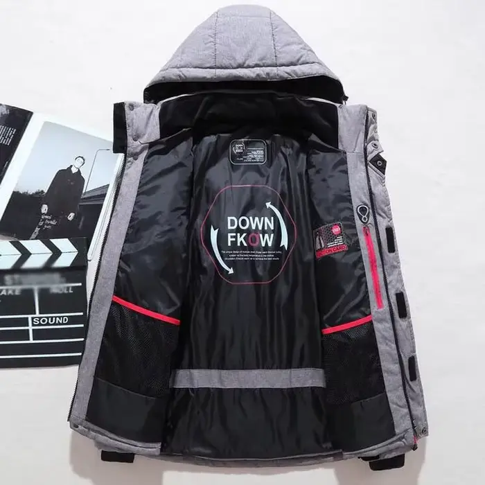 -20 degrés doudoune mâle hiver Parkas hommes blanc canard doudoune à capuche extérieur épais chaud r