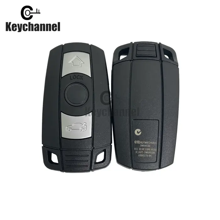 Keychannel Coquille de Clé À Distance de Voiture 3 Boutons Boîtier HU92 Clé pour BMW 1 3 5 6 Série E