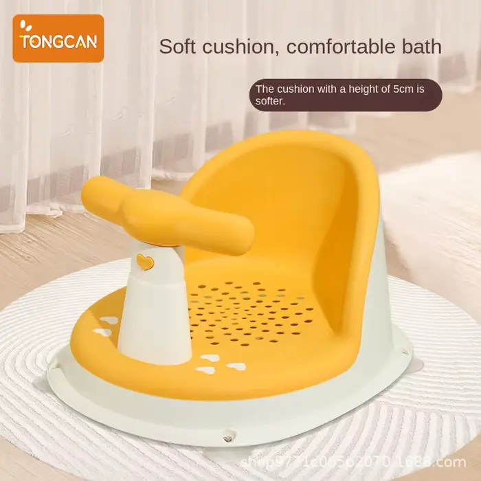 Siège de douche portable pour enfants support de bain pour nouveau-nés et jeunes enfants accessoire de croissance pour enfants sécurité confort et plaisir pour bain quotidien et cadeau idéal