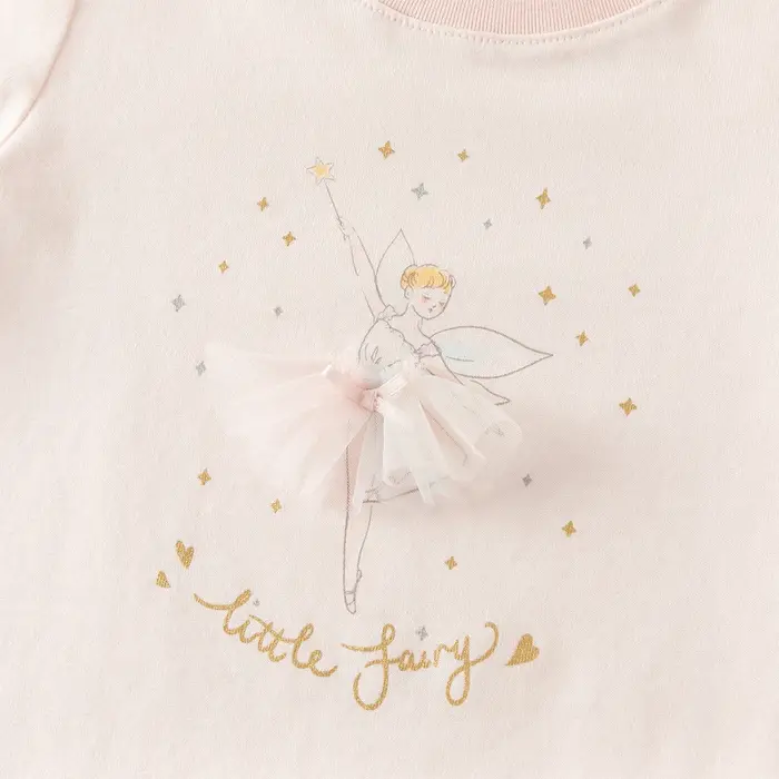 Ensemble jupe et t-shirt en maille pour filles Dave Bella, t-shirt à manches longues imprimé pour bé