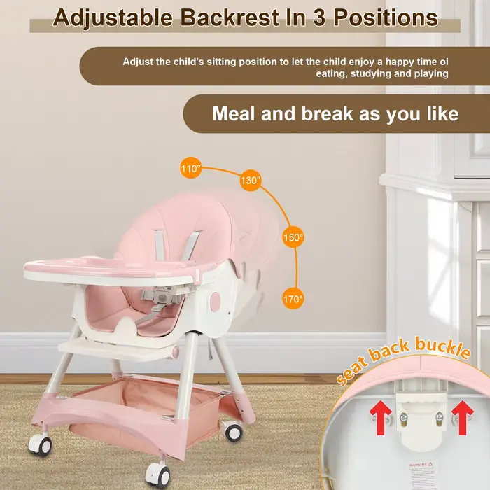 Chaises hautes 3 en 1 pour bébés et tout-petits, chaise haute/table et chaise d'apprentissage pour e
