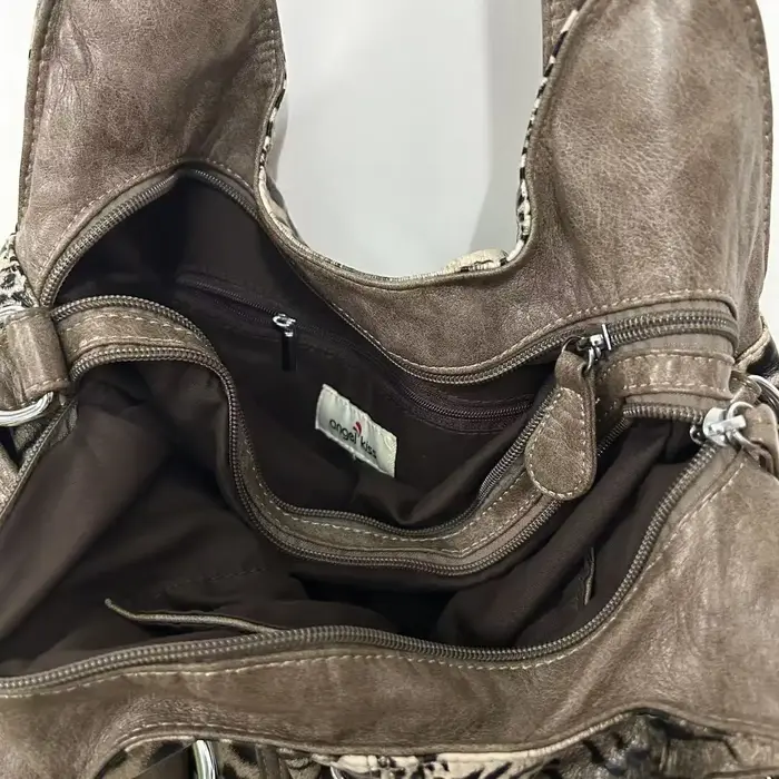 Sac à main pour femme Angel Kiss, grand sac à bandoulière pour femme, imprimé léopard, sac fourre-to