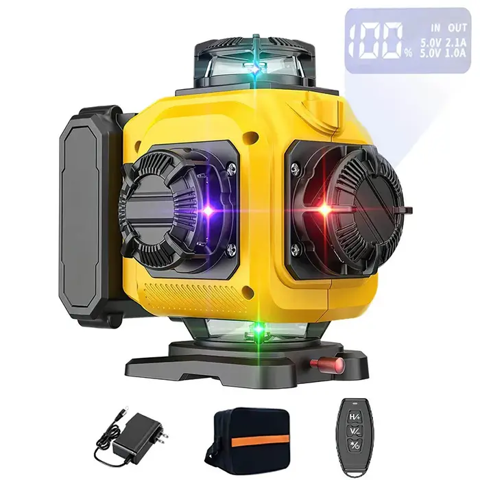 Professional 16 Lines 4D Laser Level Automatic 360° Horizontal ＆ Vertical Powerful Lines Laser Level