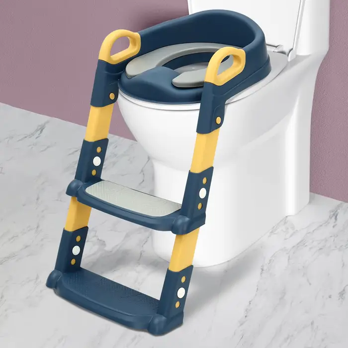 NOUVEAU Siège de toilette pour enfants avec escalier, réglable en hauteur, pliable, siège d'apprenti
